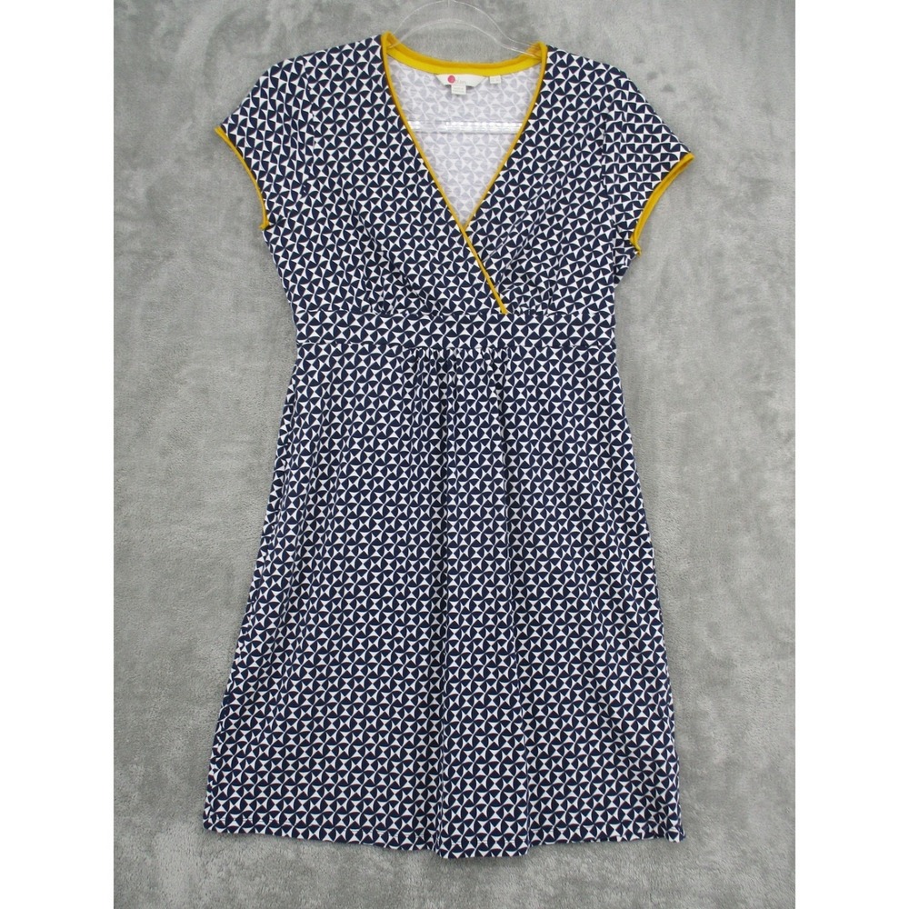 Boden Dress Womens 8 Petite Small Jersey Knit Surplus Harriet Office Career Navy